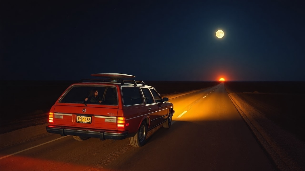 Cinematic archive imagery for Knowles Family Nullarbor Encounter 1988 — intelligence record illustration