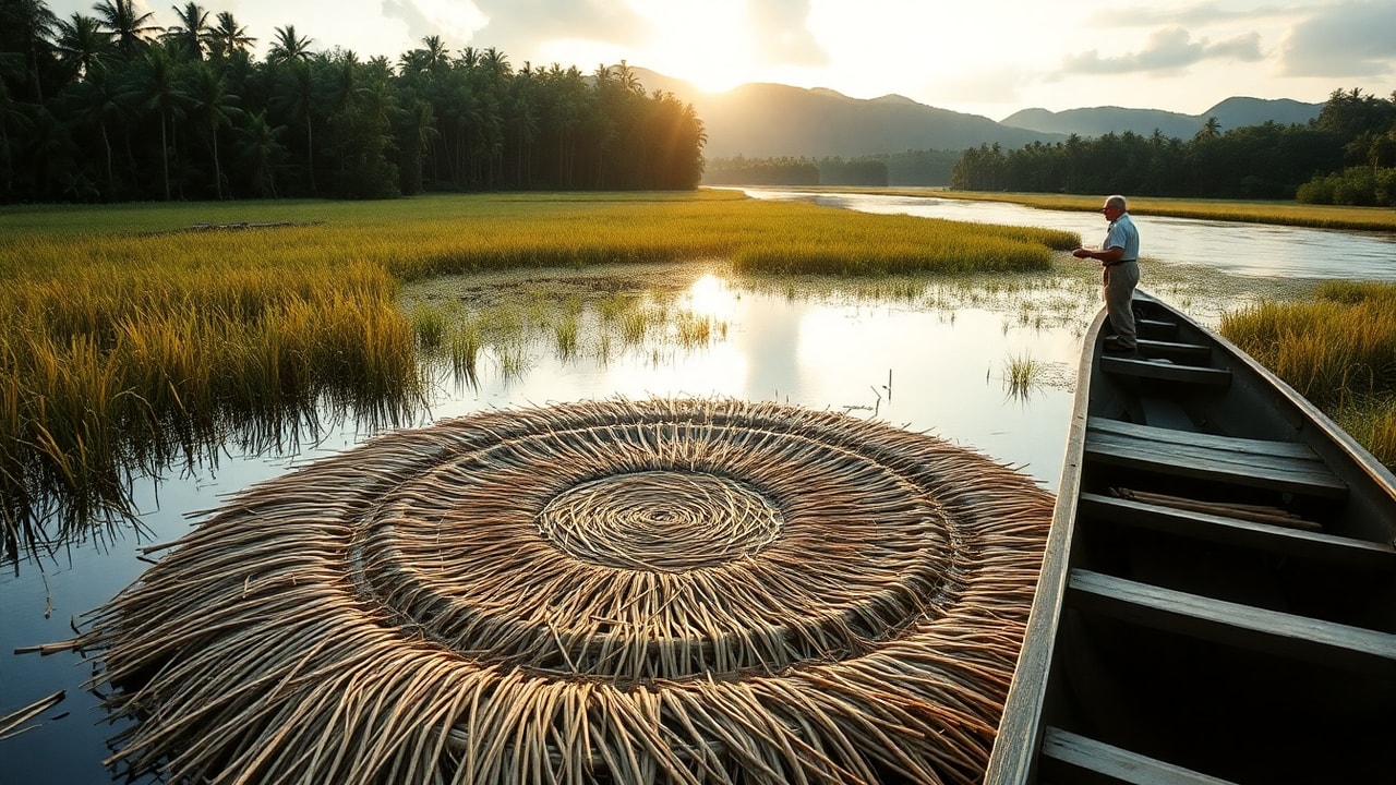 Cinematic archive imagery for Australia Tully Queensland Crop Circle Landing 1966 — intelligence record illustration