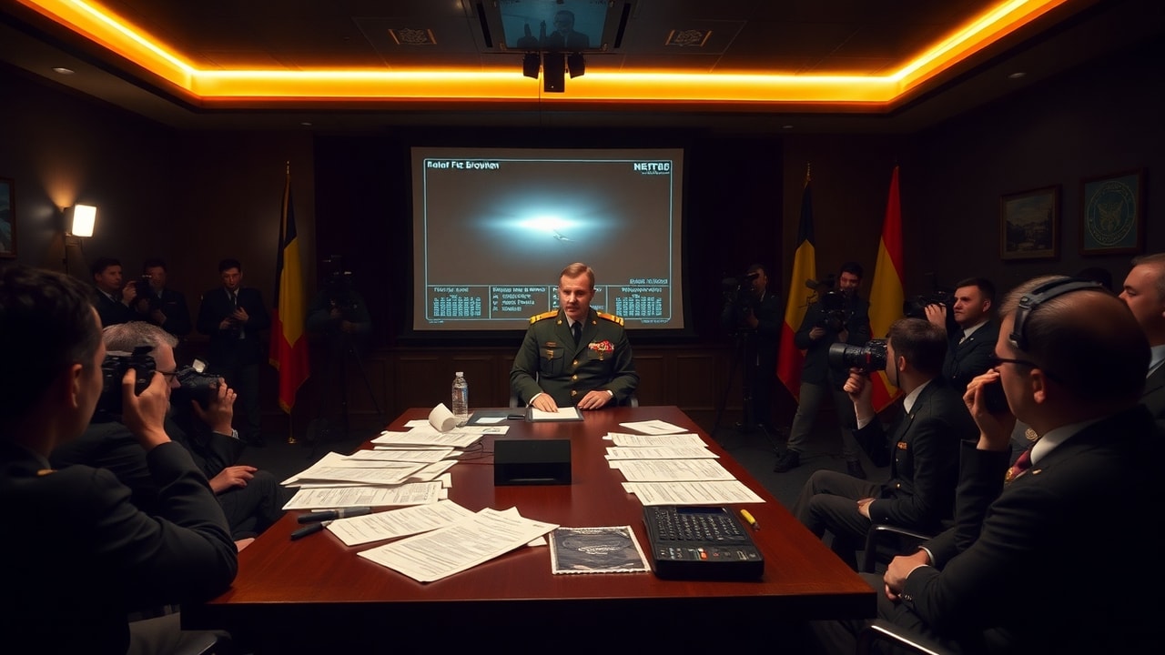 Cinematic archive imagery for Belgian Triangle F-16 Lock-On 1990 — intelligence record illustration