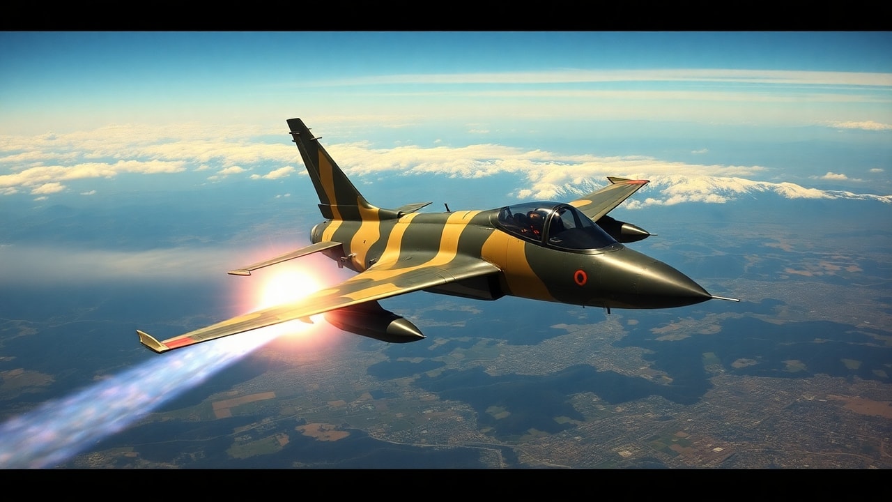 Cinematic archive imagery for Colombian Air Force Cali Encounter 1975 — intelligence record illustration