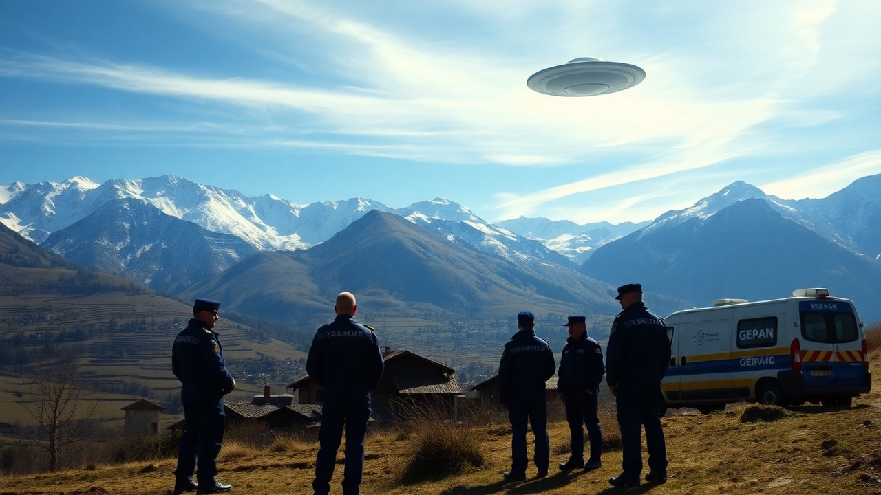 Cinematic archive imagery for Cometan Incident — French COMETA Report UAP 2004 — intelligence record illustration