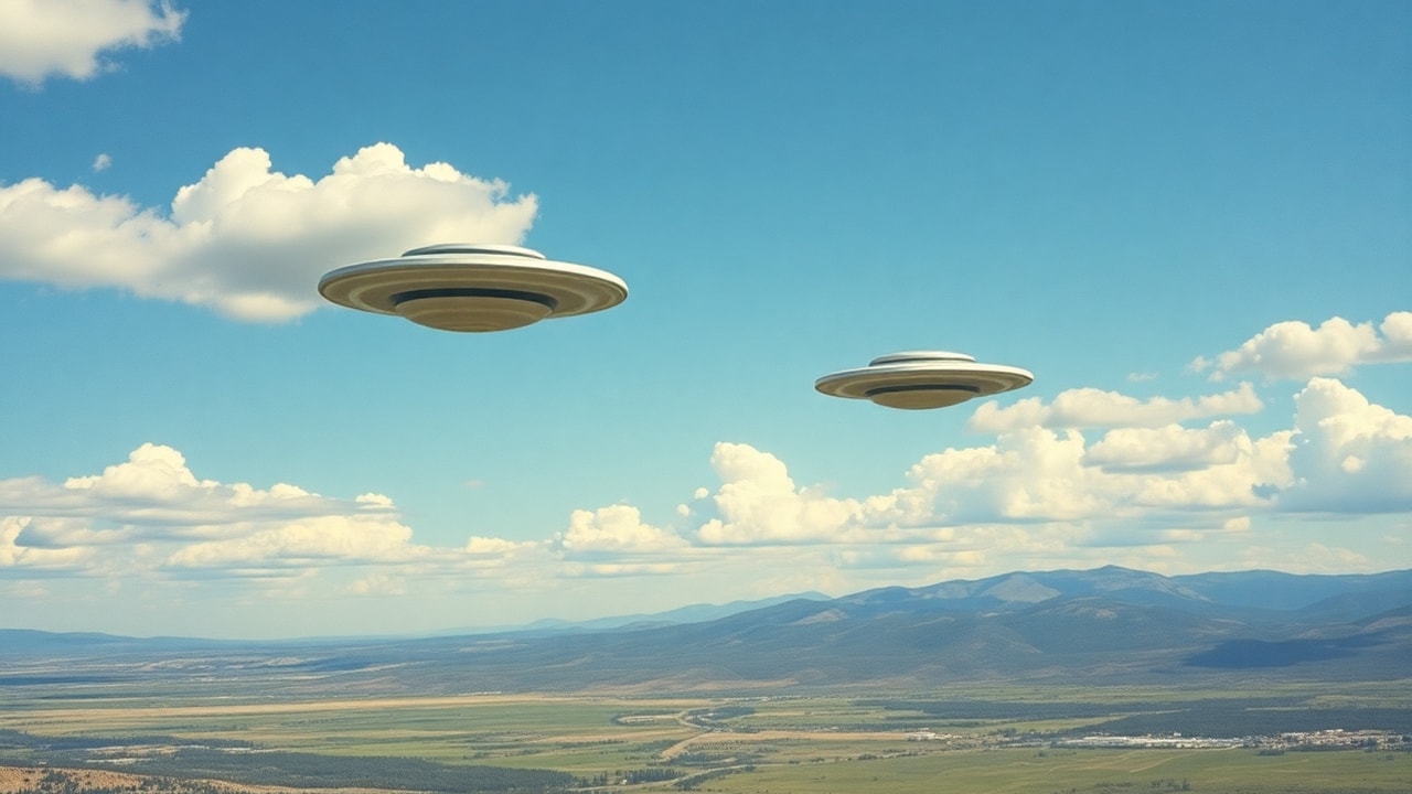 Cinematic archive imagery for Great Falls Montana — First UAP Film Footage — intelligence record illustration