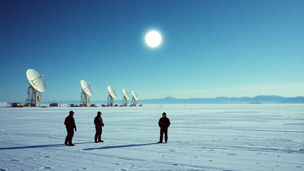 Cinematic archive imagery for Thule Air Base Greenland Encounter 1960 — intelligence record illustration