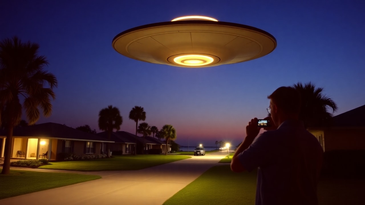 Cinematic archive imagery for Gulf Breeze UAP Series — FAA Radar Tracks, Multiple Witnesses — intelligence record illustration