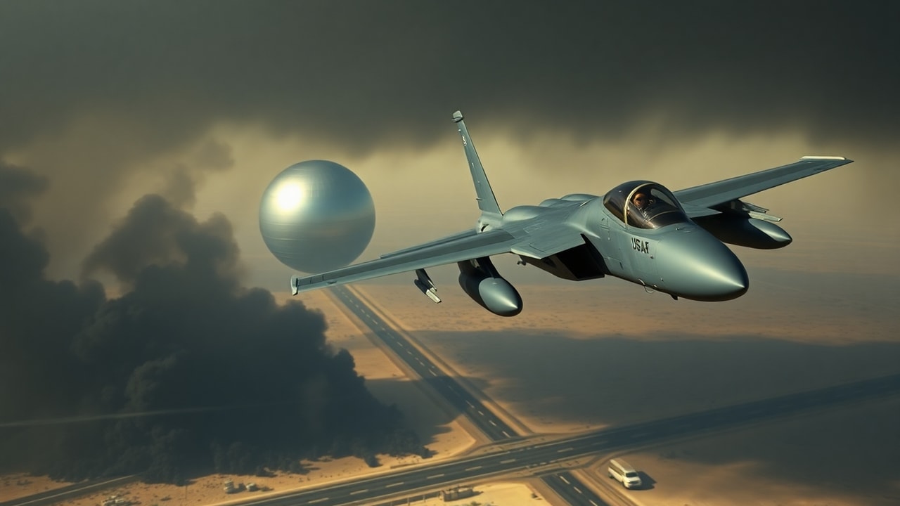 Cinematic archive imagery for Gulf War UAP Reports — USCENTCOM Operational Records — intelligence record illustration