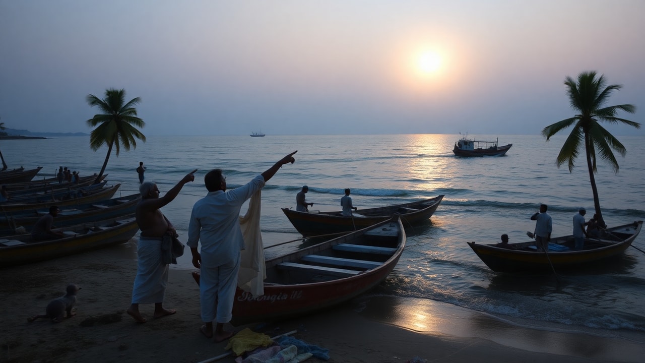 Cinematic archive imagery for India Gujarat Coast Orb Series 2013 — intelligence record illustration