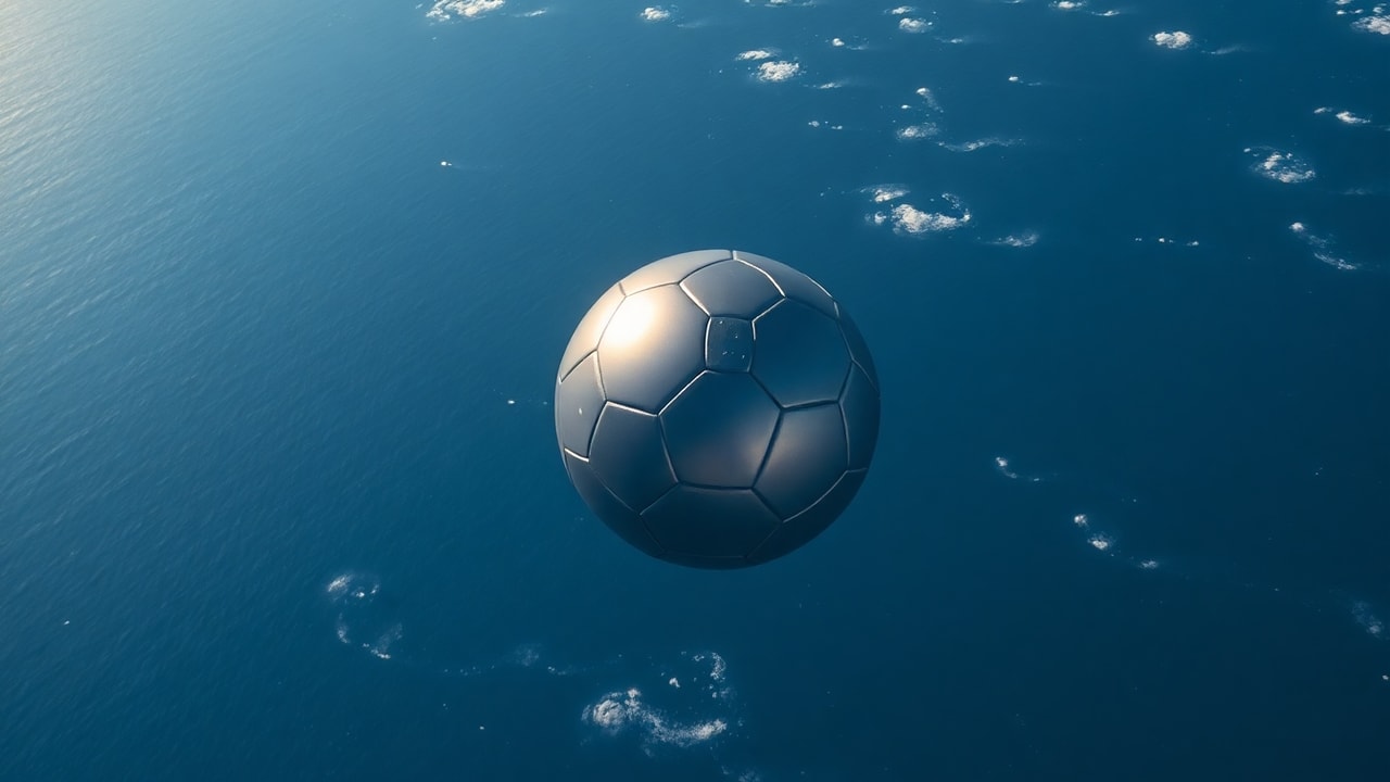 Cinematic archive imagery for Football-Shaped UAP — Indo-Pacific Sensor — intelligence record illustration