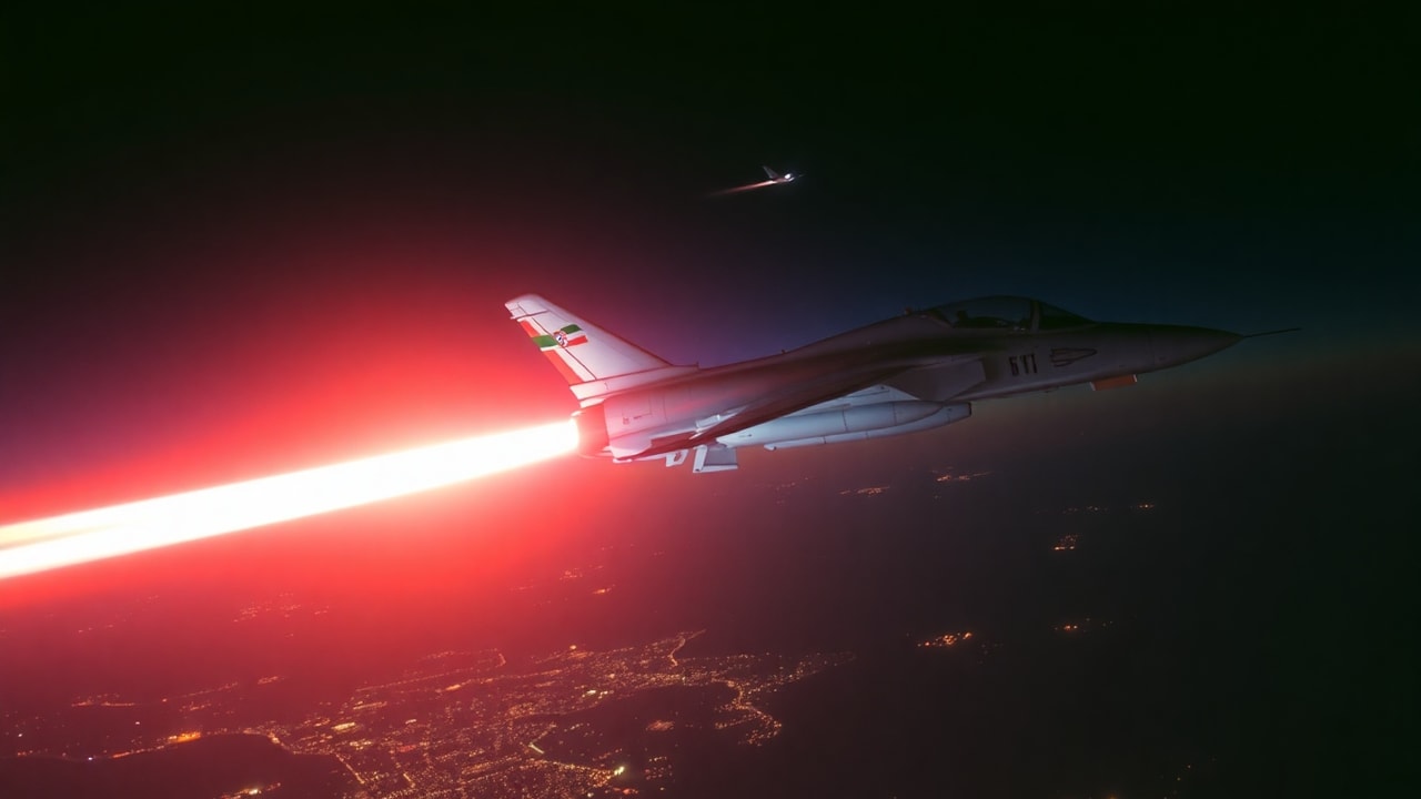 Cinematic archive imagery for Tehran 1976 — Imperial Iranian Air Force F-4 Intercept — intelligence record illustration