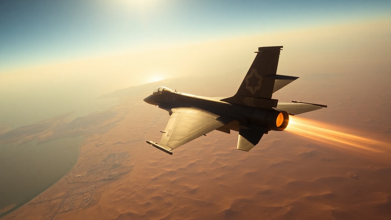 Cinematic archive imagery for Israeli Air Force Negev Desert UAP 2015 — intelligence record illustration