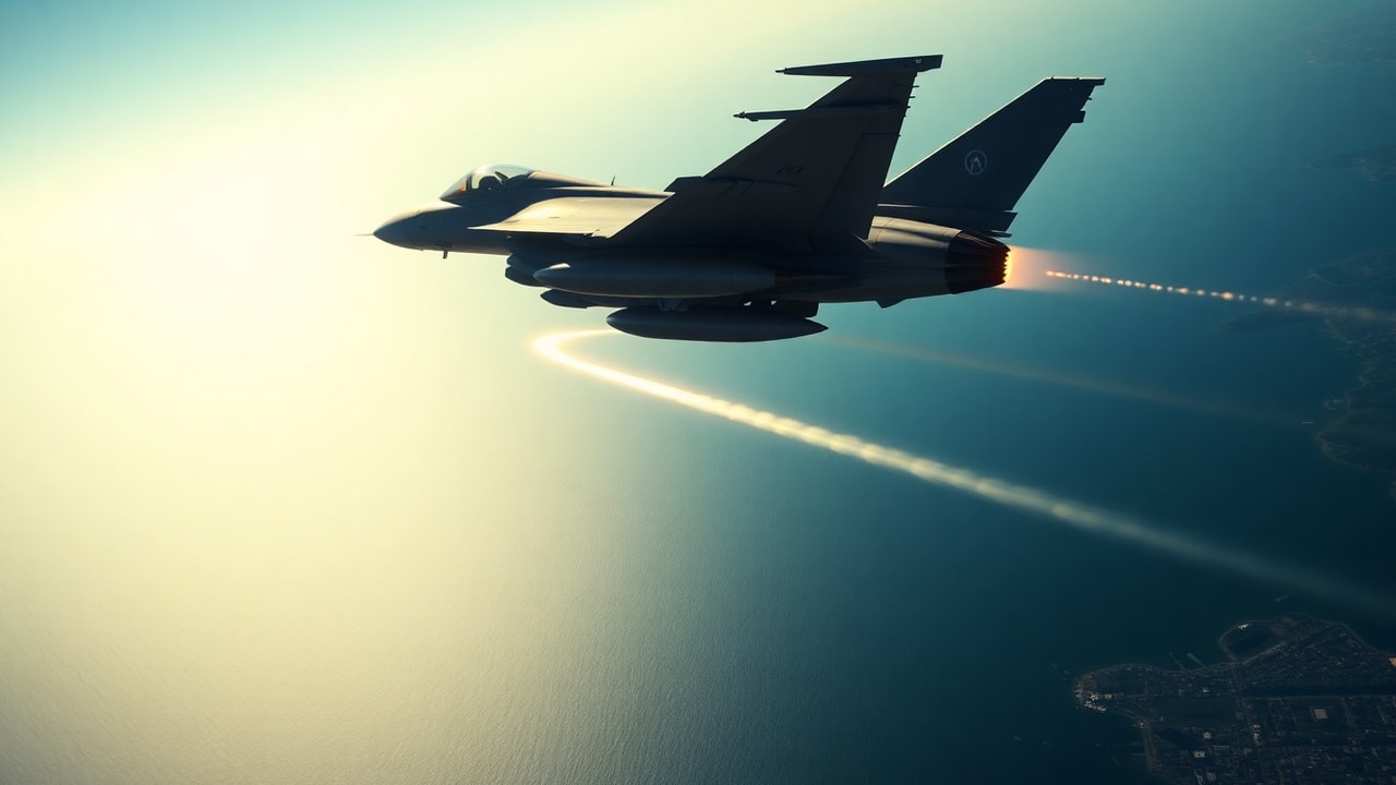 Cinematic archive imagery for Italian Air Force Eurofighter UAP Pursuit 2009 — intelligence record illustration