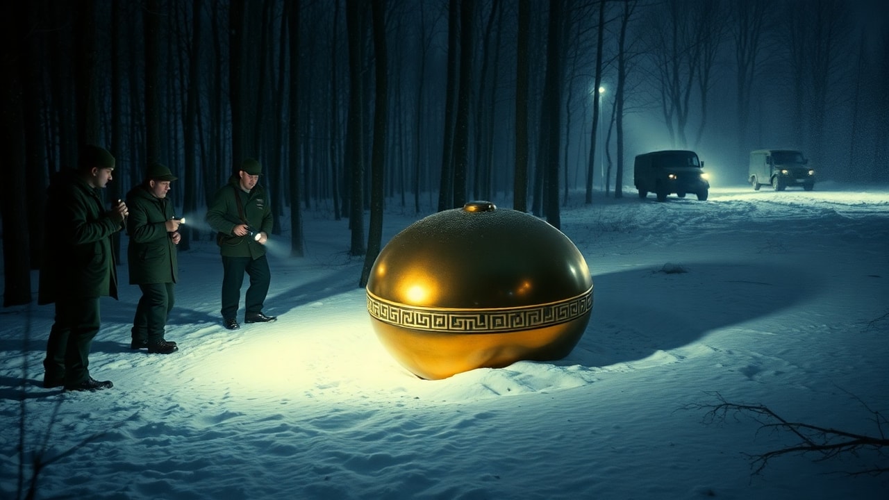 Cinematic archive imagery for Kecksburg Acorn Recovery — Pennsylvania — intelligence record illustration