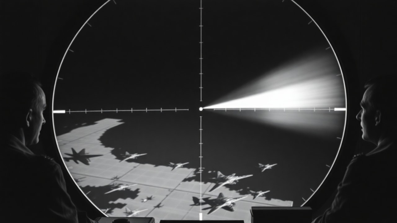 Cinematic archive imagery for Kinross Incident — F-89 Vanishes Over Lake Superior — intelligence record illustration