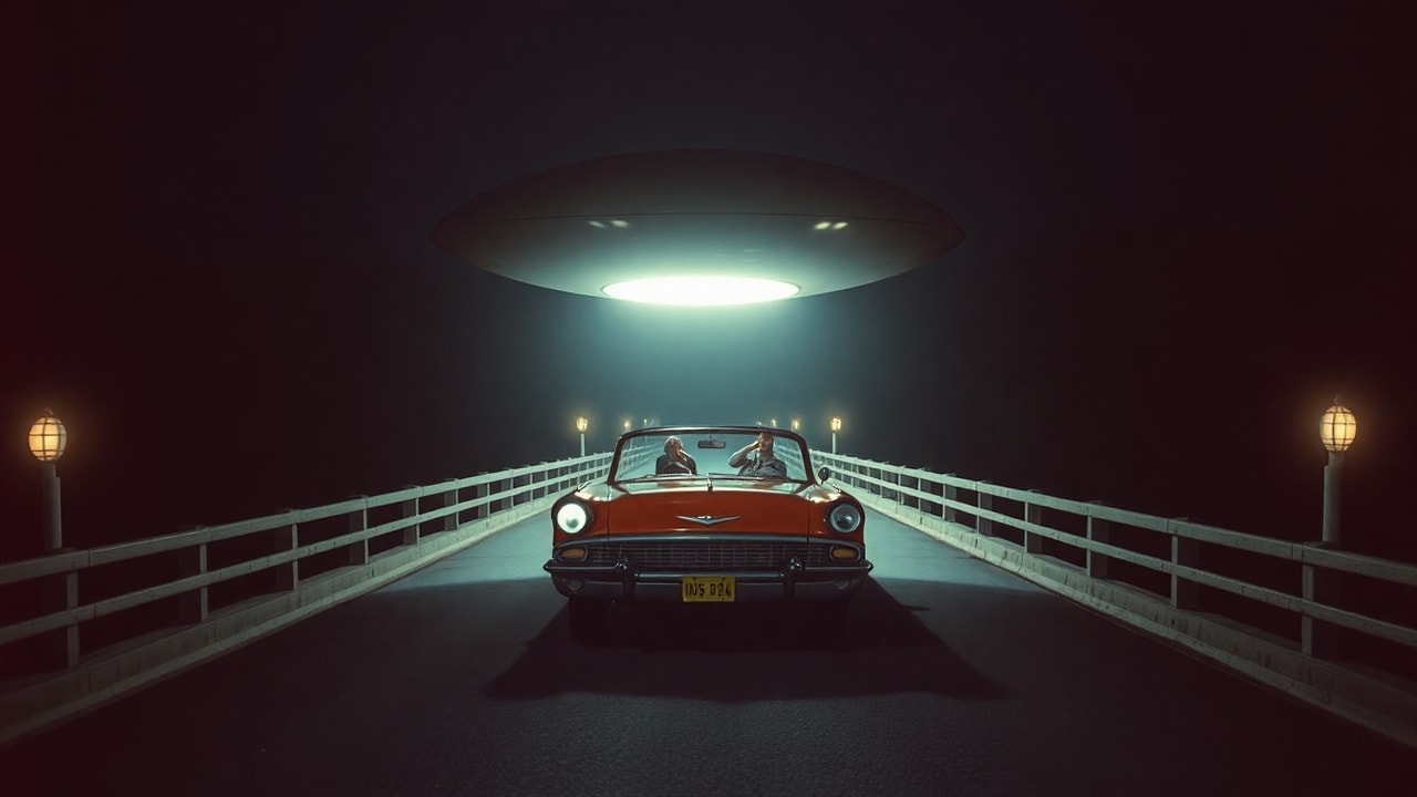 Cinematic archive imagery for Loch Raven Dam UAP — USAF Electromagnetic Effects Investigation — intelligence record illustration