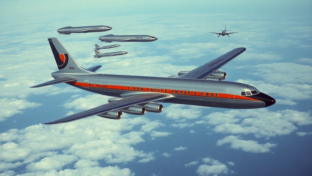 Cinematic archive imagery for BOAC Stratocruiser Encounter 1954 — intelligence record illustration