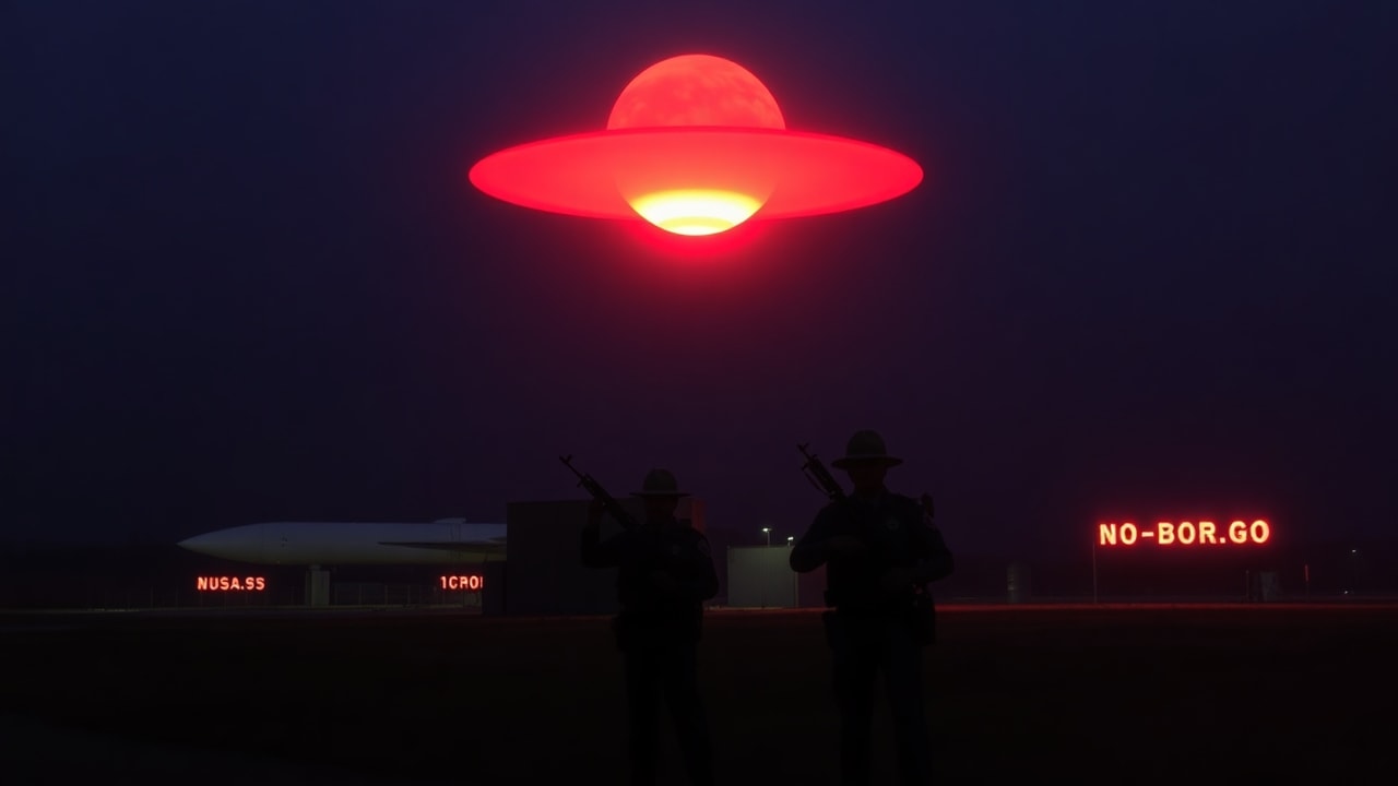 Cinematic archive imagery for Malmstrom AFB — UAP Over Nuclear Missile Silos — intelligence record illustration