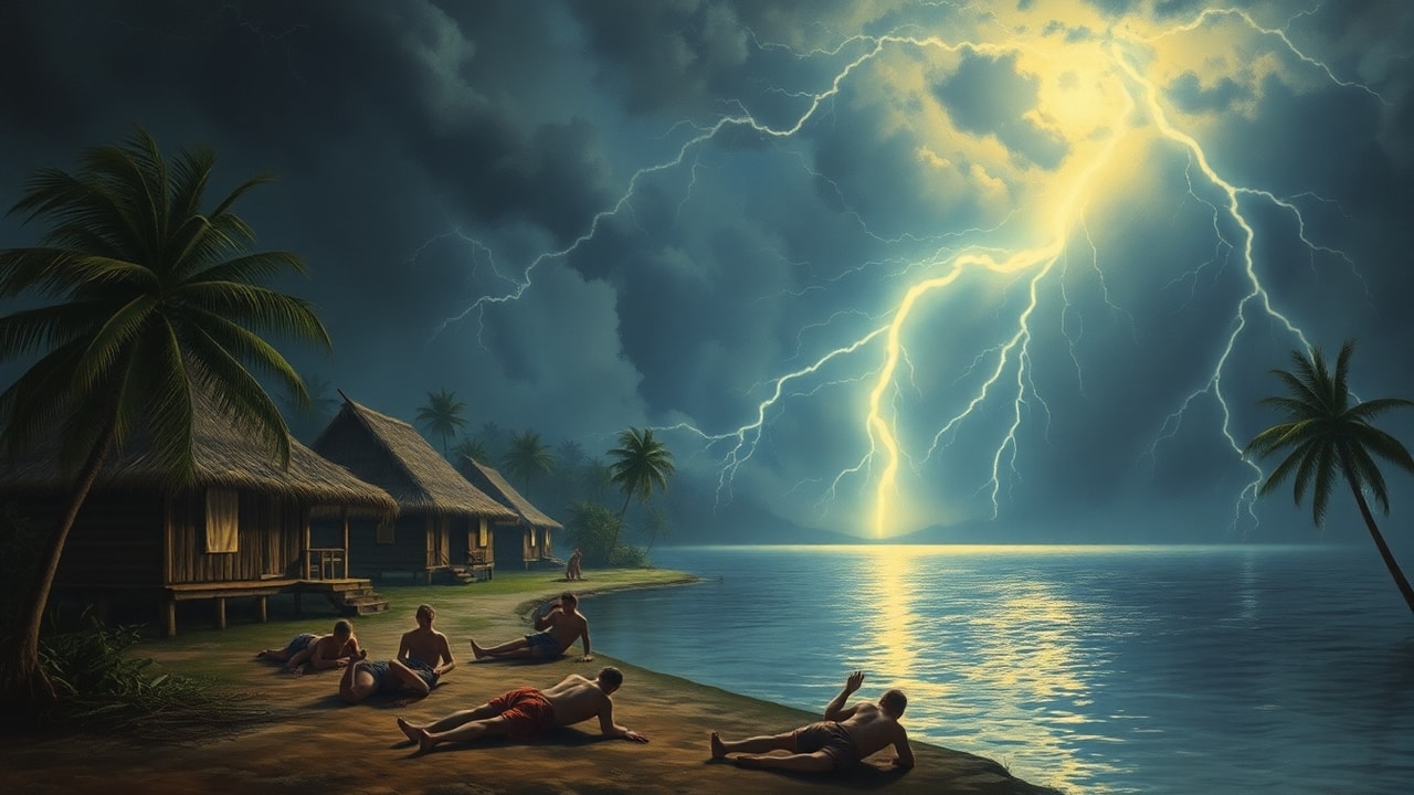 Cinematic archive imagery for Maracaibo, Venezuela 1886 — Earliest Documented Physical Effects Case — intelligence record illustration