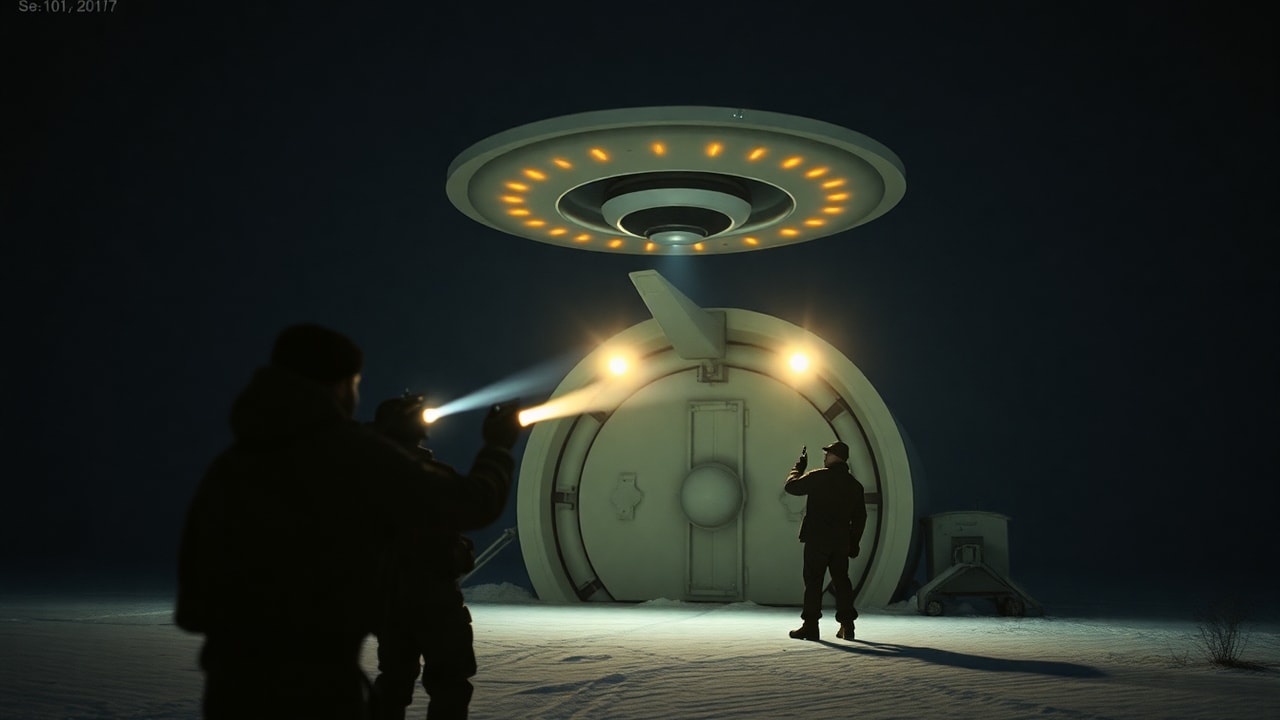 Cinematic archive imagery for Minot AFB Strategic Command Intrusion 1966 — intelligence record illustration