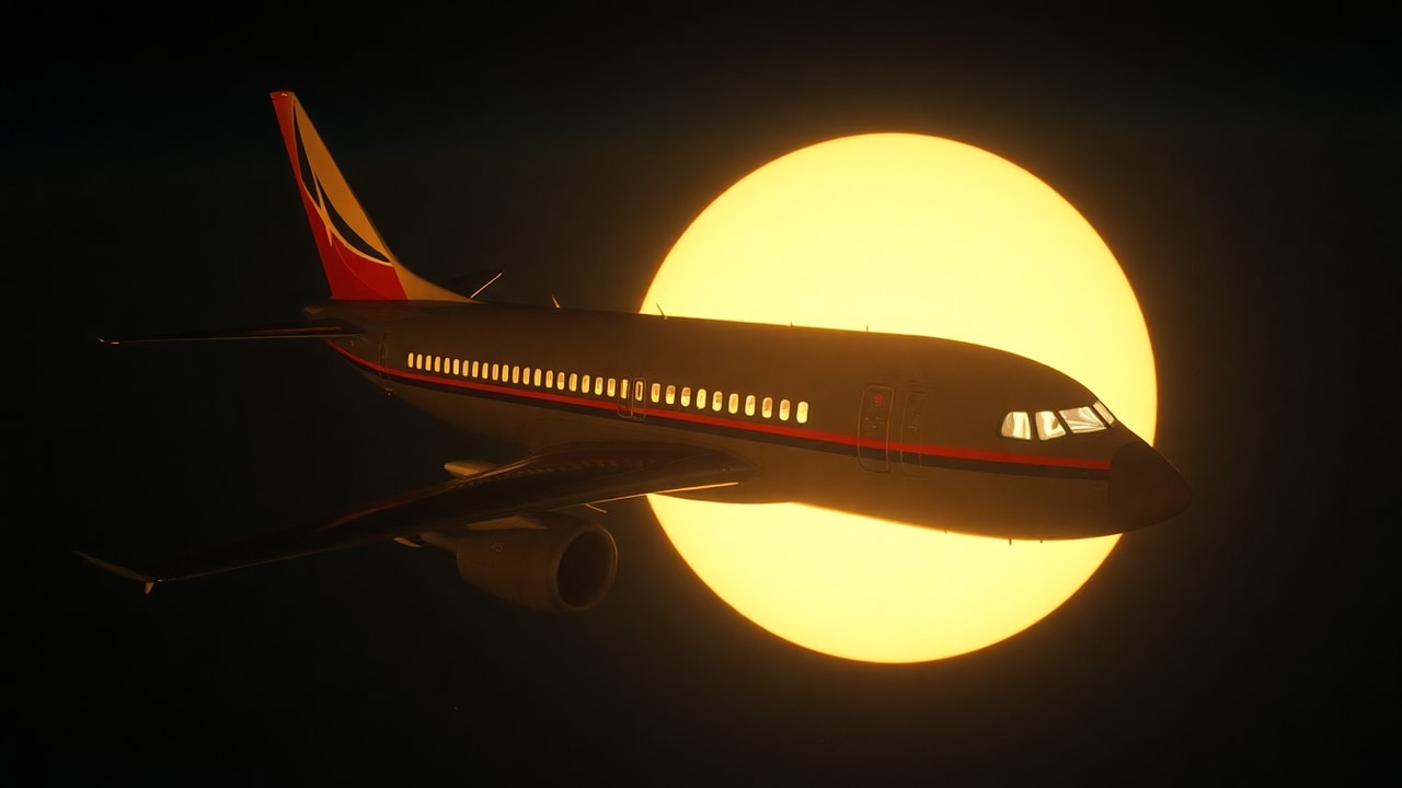 Cinematic archive imagery for Soviet Aeroflot Encounter 1978 — intelligence record illustration