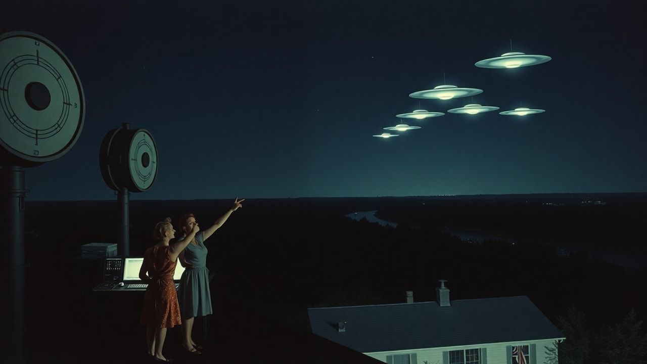 Cinematic archive imagery for New York State Peak Wave 1952 — intelligence record illustration