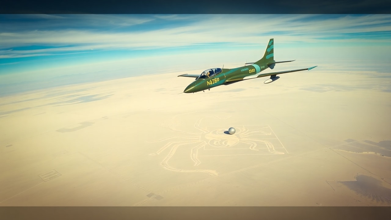 Cinematic archive imagery for Peru Air Force Nazca Lines UAP Patrol 2017 — intelligence record illustration