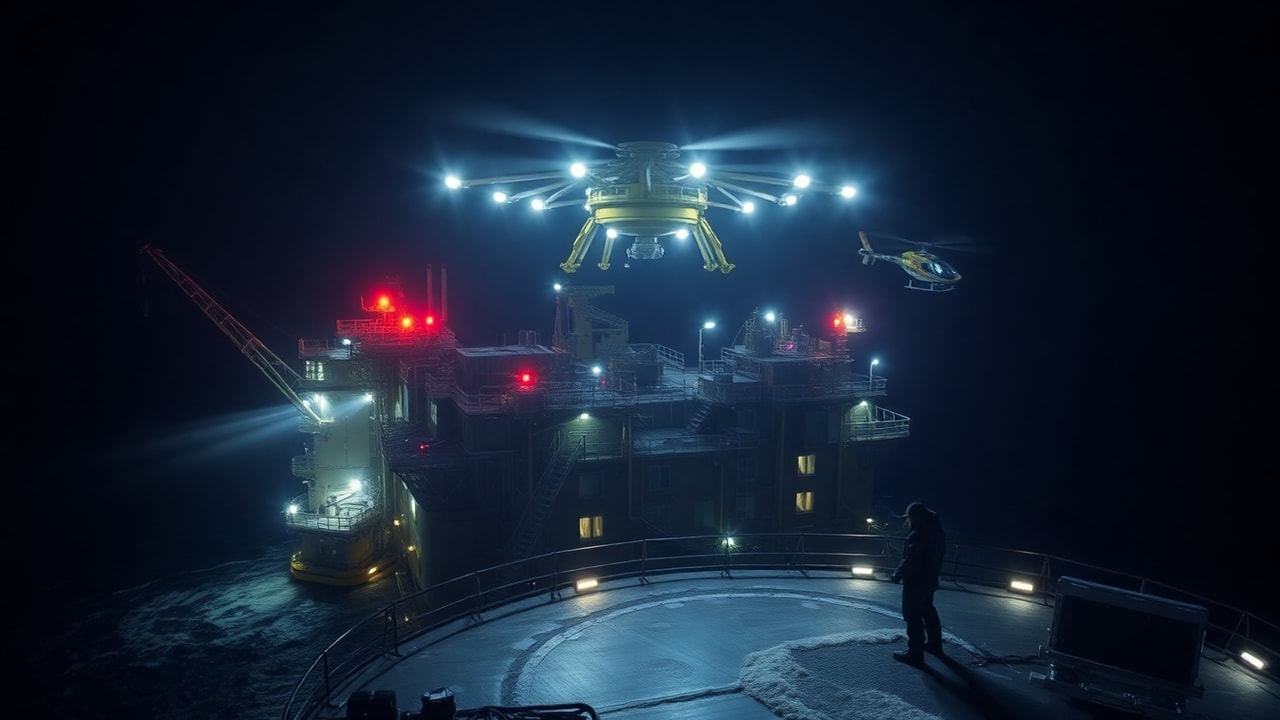 Cinematic archive imagery for Nordic Military UAP / Drone Incursions — Multi-Nation Investigation — intelligence record illustration