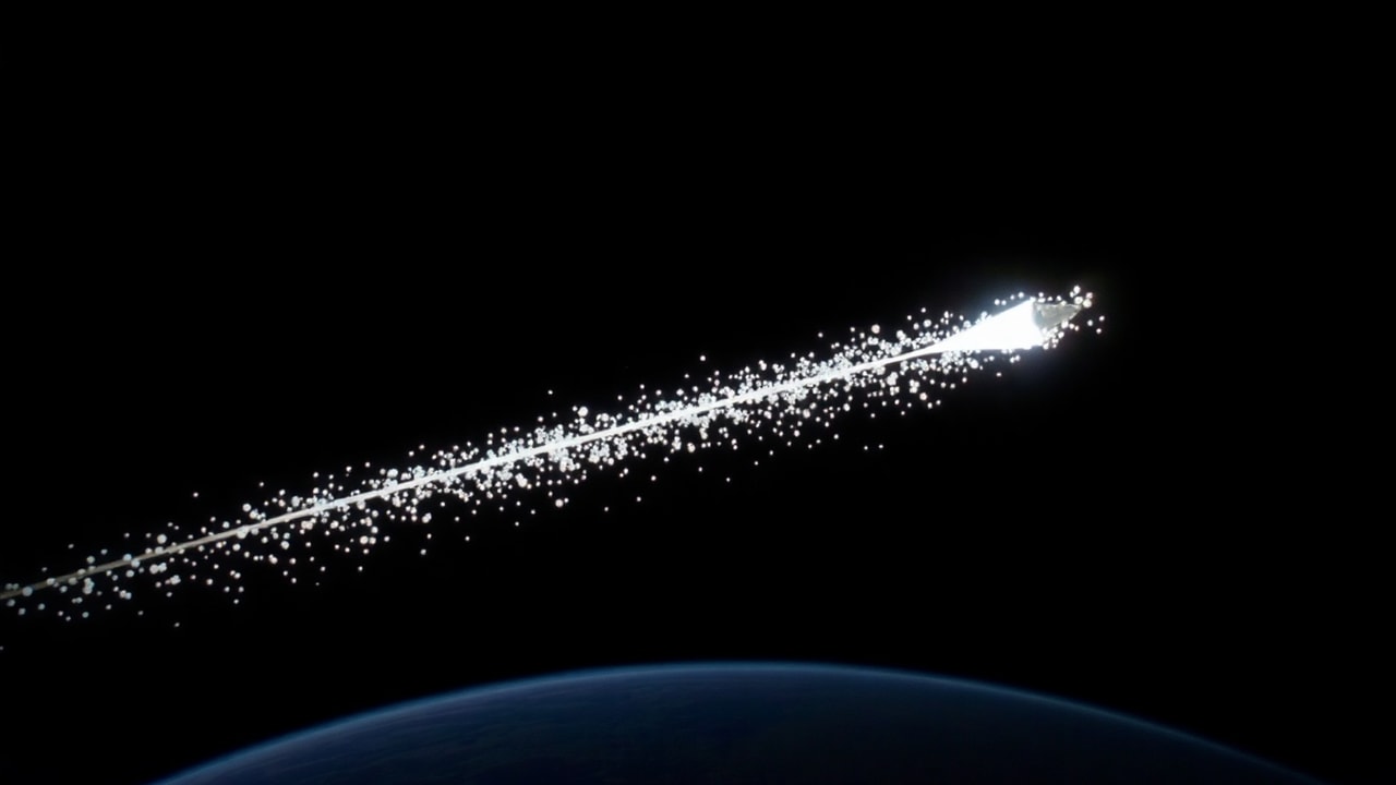 Cinematic archive imagery for STS-75 Tether Incident — NASA Shuttle Footage — intelligence record illustration