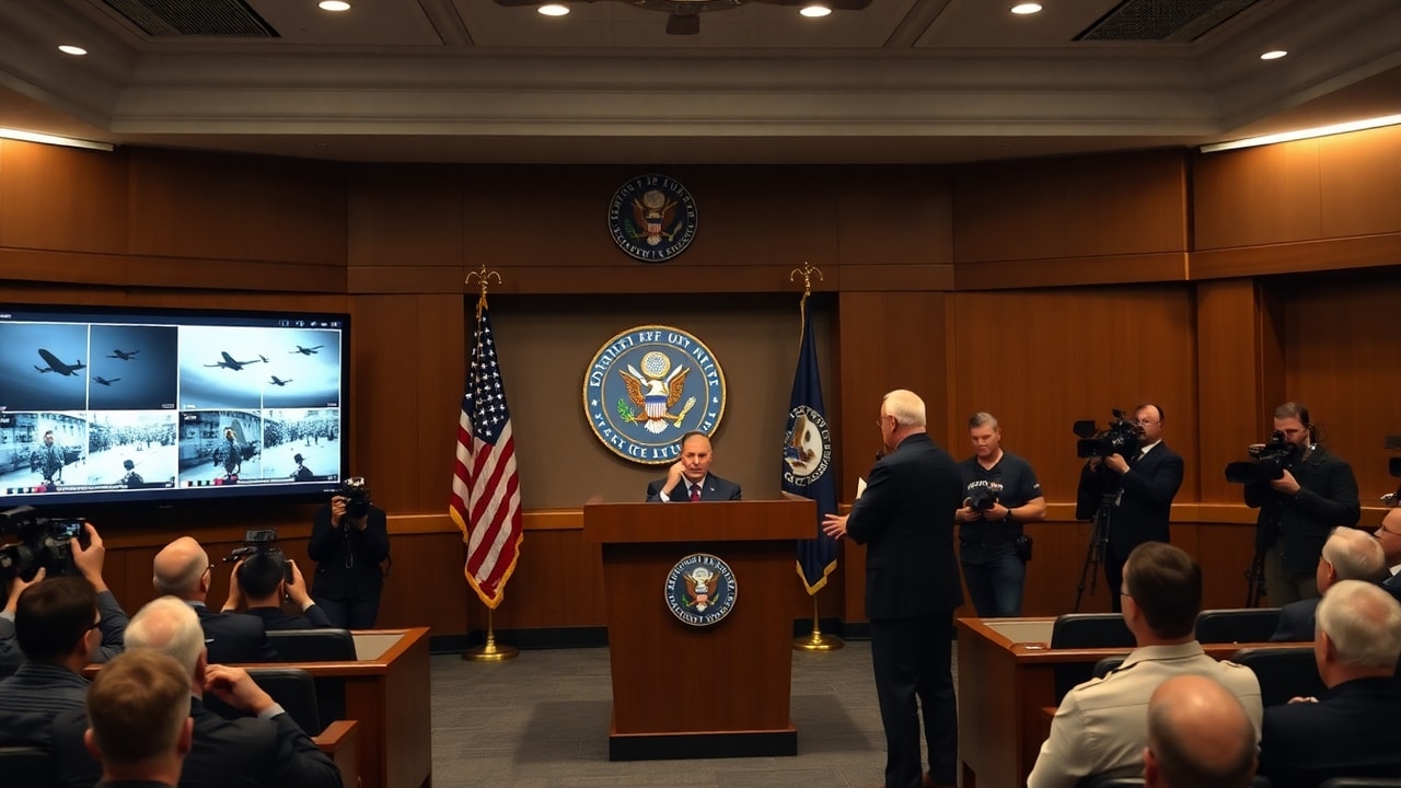 Cinematic archive imagery for US Navy UAP Reporting Policy — Formal Acknowledgment of Videos — intelligence record illustration