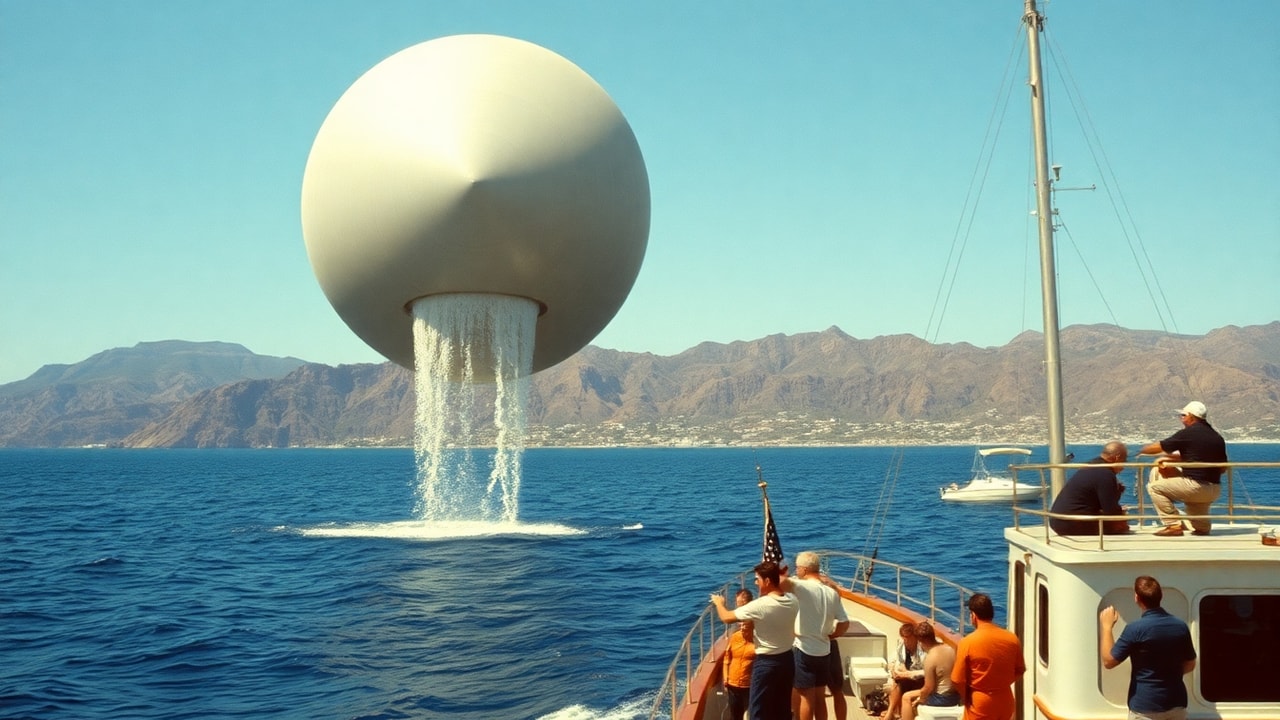 Cinematic archive imagery for Santa Catalina Island US Navy Disc 1966 — intelligence record illustration