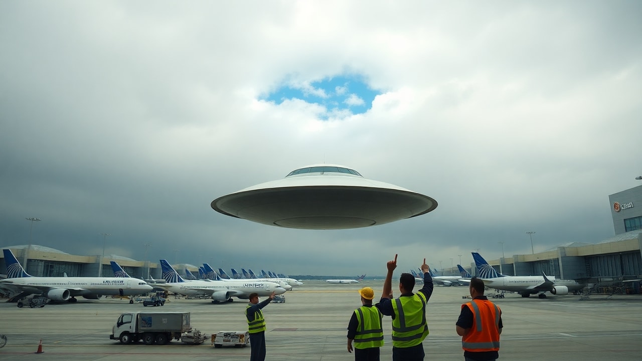 Cinematic archive imagery for O'Hare International Airport UAP 2006 — intelligence record illustration