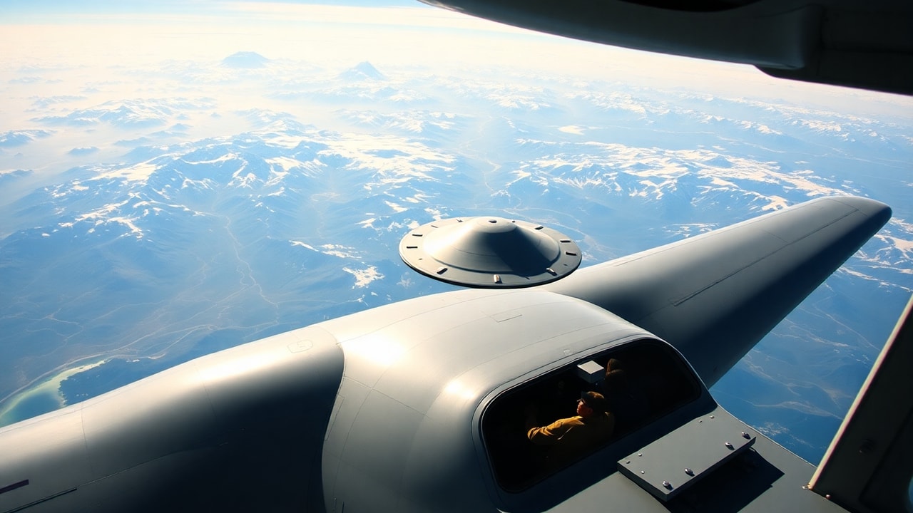 Cinematic archive imagery for USAF C-17 Crew Alaskan UAP Report 1994 — intelligence record illustration