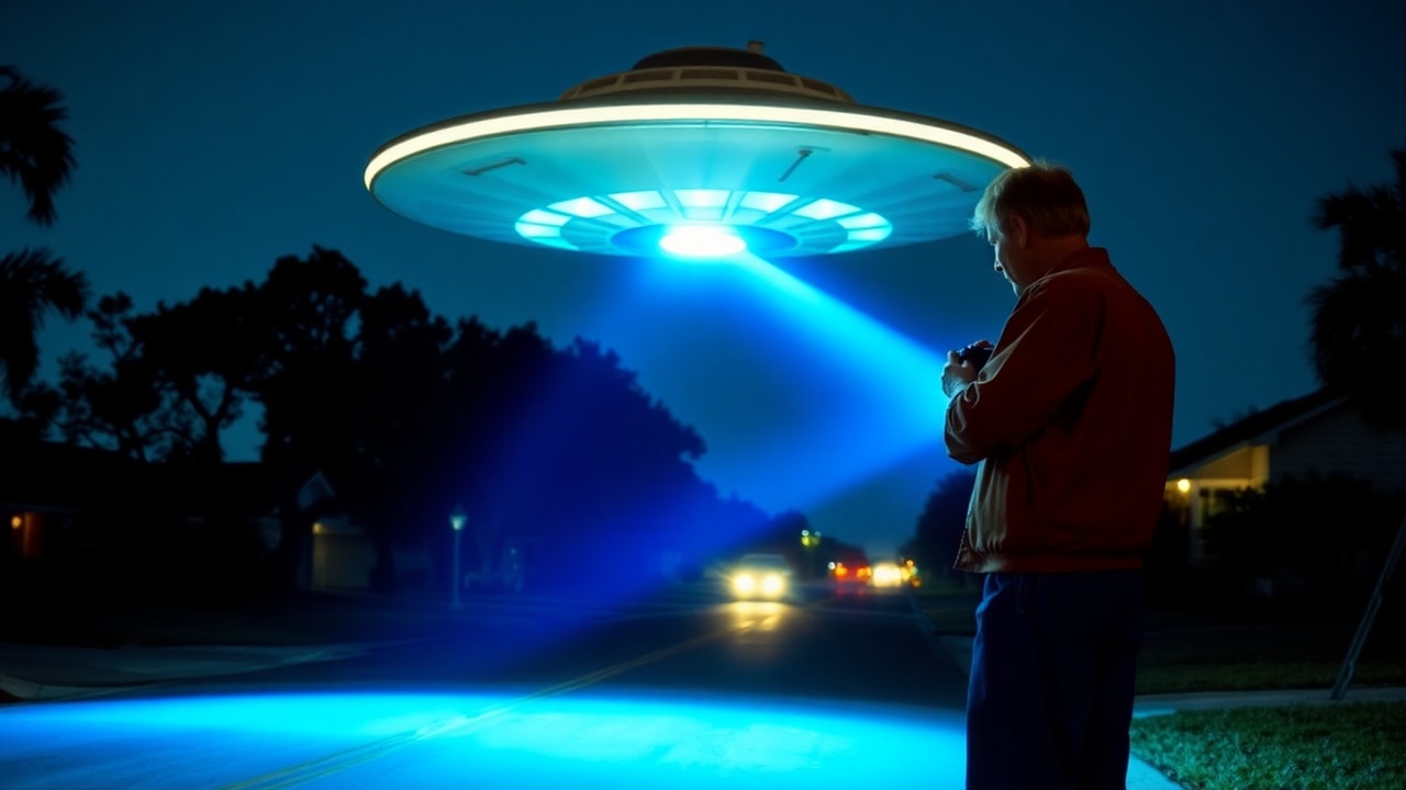 Cinematic archive imagery for Gulf Breeze Florida Ed Walters Photographs 1987 — intelligence record illustration