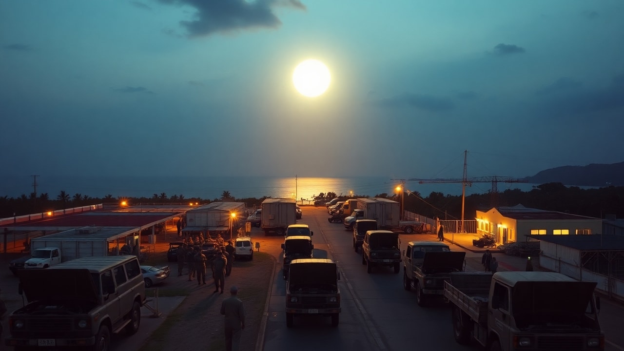Cinematic archive imagery for Nha Trang Vietnam — Military Base UAP Mass Sighting 1966 — intelligence record illustration