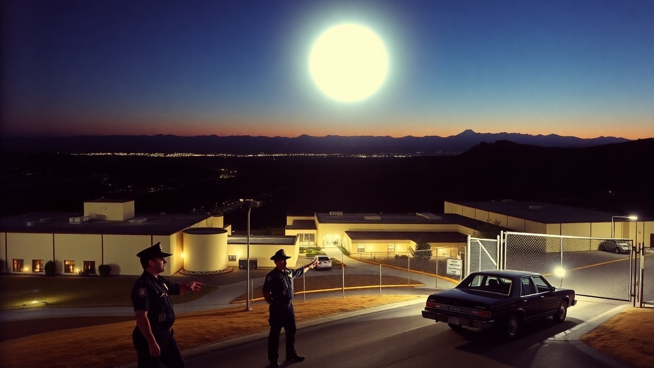 Cinematic archive imagery for Lawrence Livermore National Laboratory Orb 1981 — intelligence record illustration
