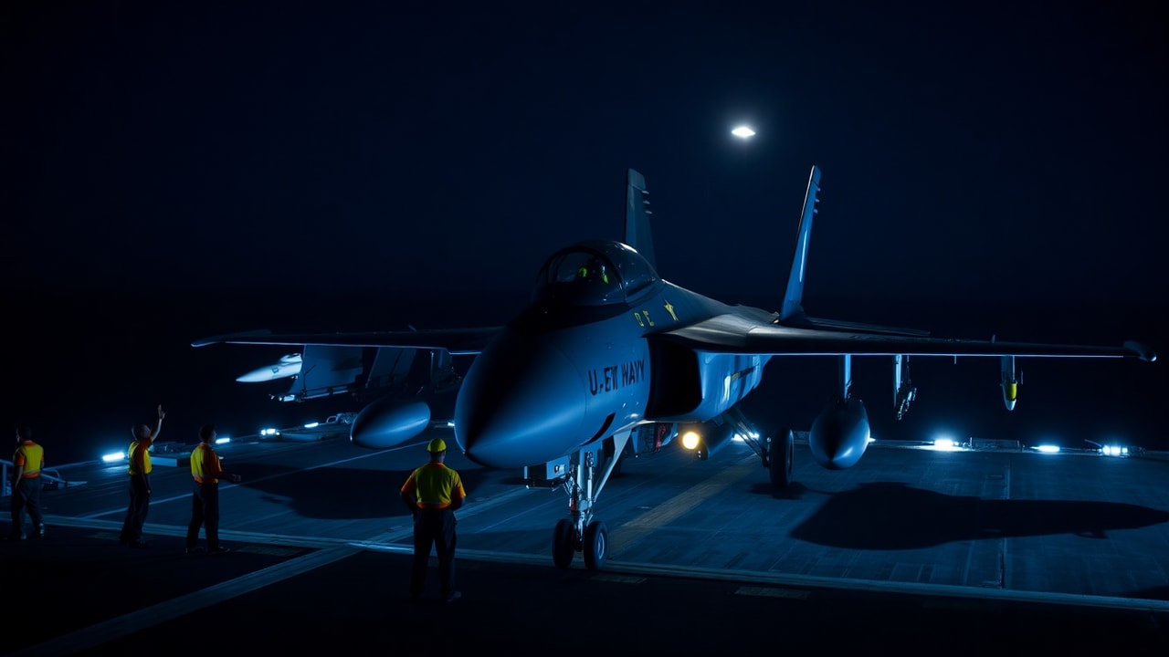 Cinematic archive imagery for USS Kitty Hawk CVA-63 — Pre-Nimitz Strike Group UAP Series — intelligence record illustration
