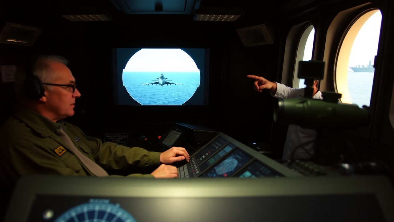 Cinematic archive imagery for USS Princeton CG-59 — Radar Tracking of Nimitz Tic-Tac — intelligence record illustration