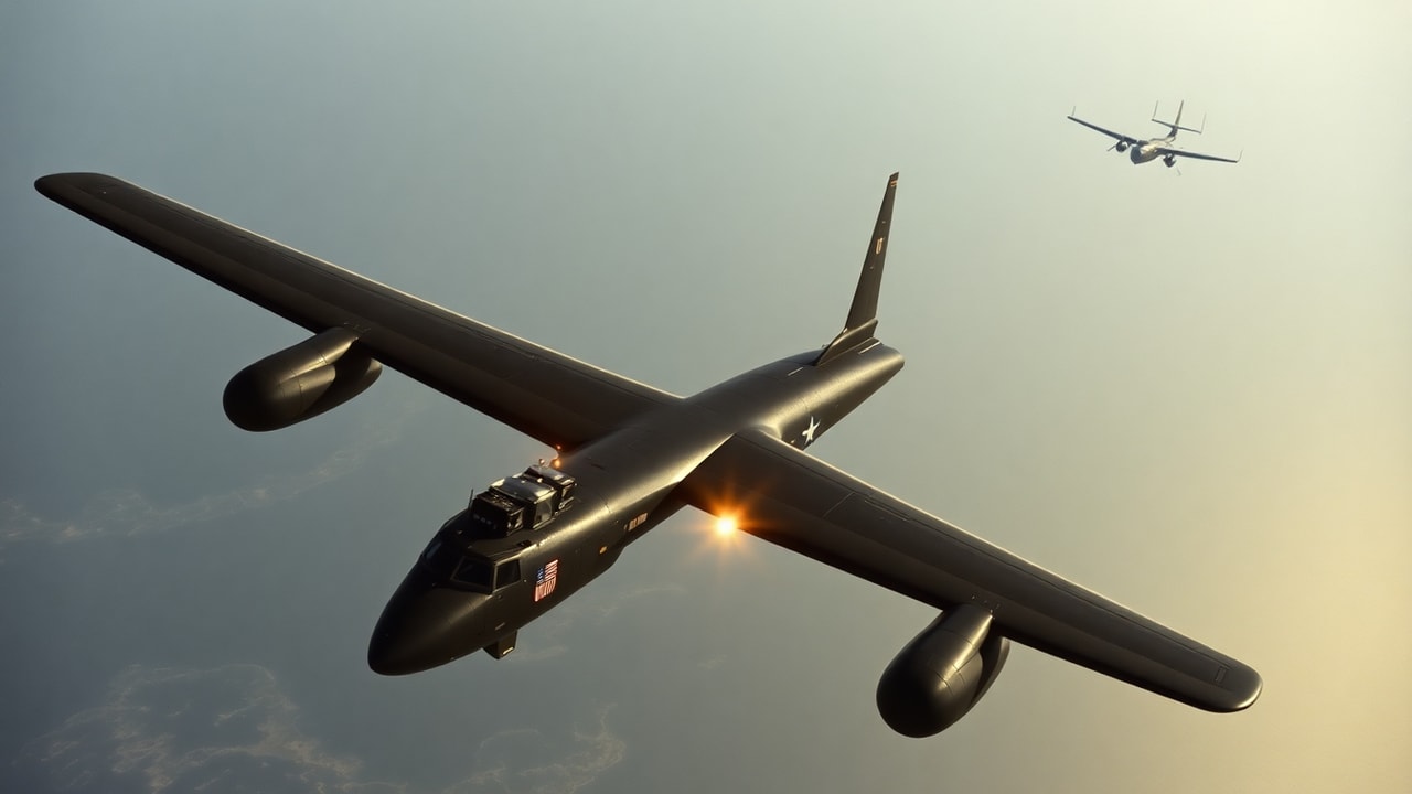 Cinematic archive imagery for B-52 Arc Light Strike UAP 1967 — intelligence record illustration