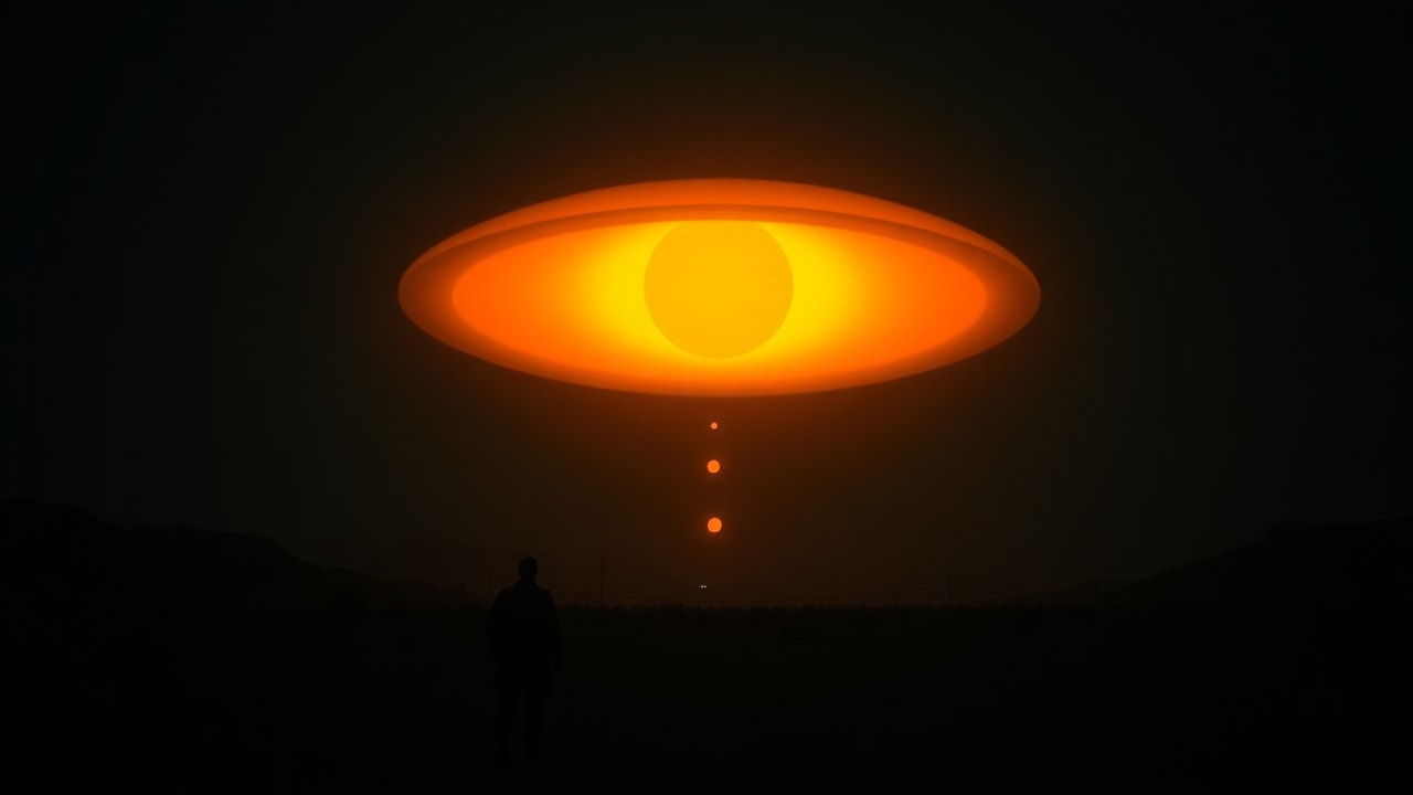Cinematic archive imagery for Eye of Sauron Orb Cluster — Western USA — intelligence record illustration