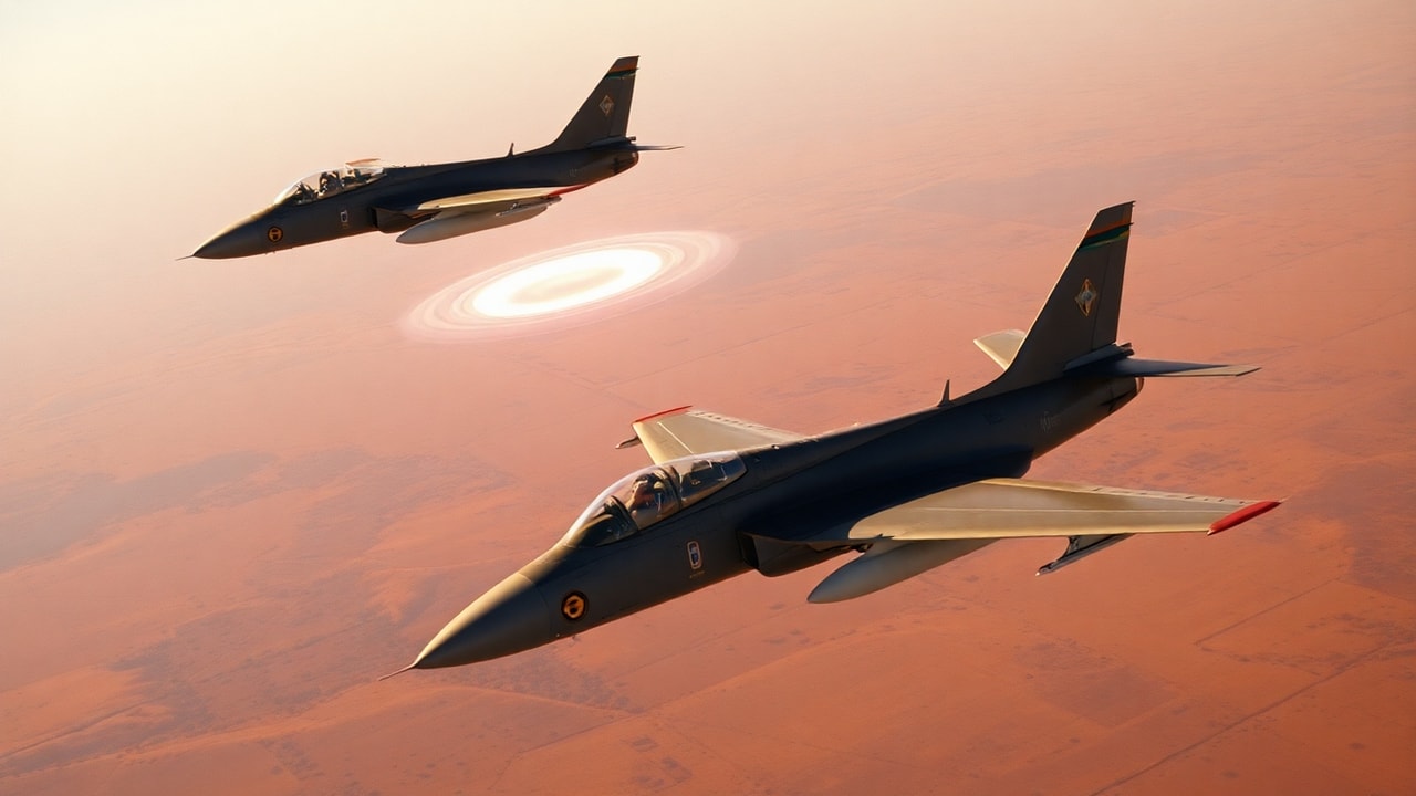Cinematic archive imagery for Zimbabwe Air Force — Intercept Attempt on Disc — intelligence record illustration